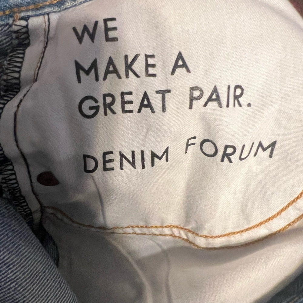 Denim Forum Jeans The Joni High Rise Loose 29L Women’s Sz 24 Organic Cotton - Picture 8 of 11